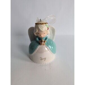 Vintage Hallmark Joy Angel Christmas Ornament with Gold Star